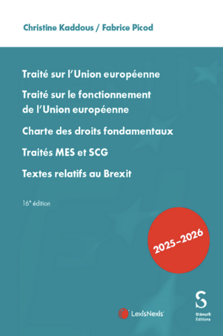 Couverture de l'ouvrage  Traité sur l’Union européenne 2025/2026