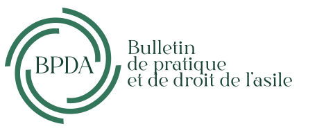 Logo du Bulletin de pratique et de droit de l'asile (BPDA)